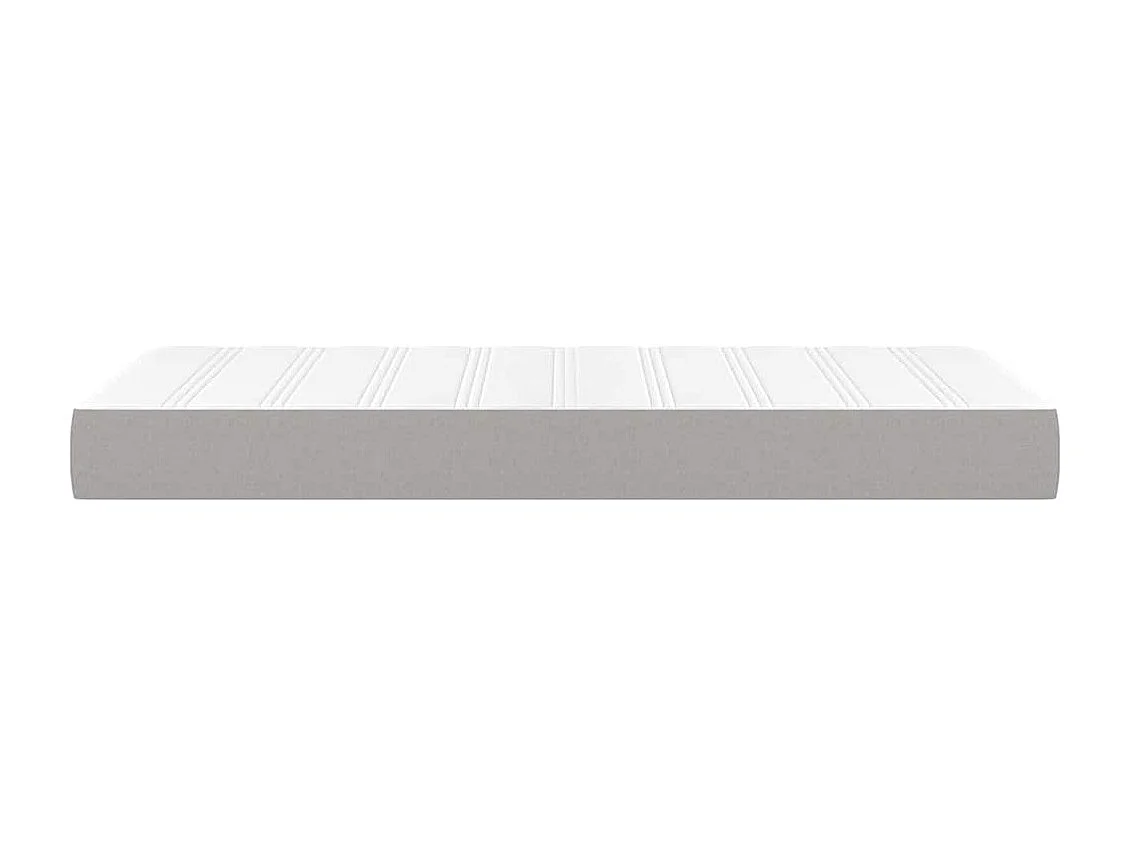 Pocketveringmatras voor kinderen medium 80x160 cm stof lichtgrijs