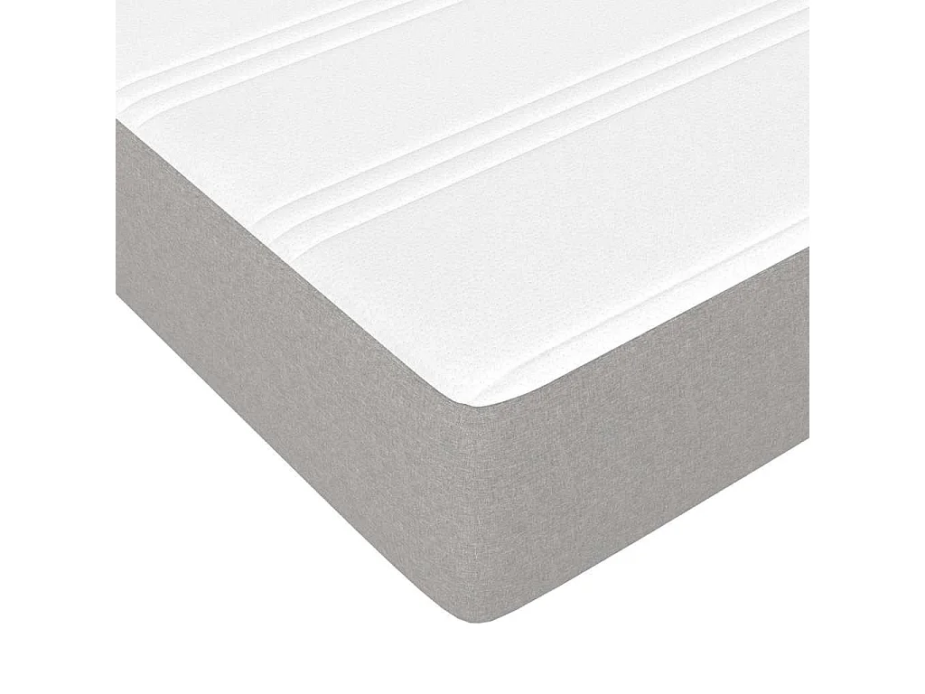 Pocketveringmatras voor kinderen medium 80x160 cm stof lichtgrijs
