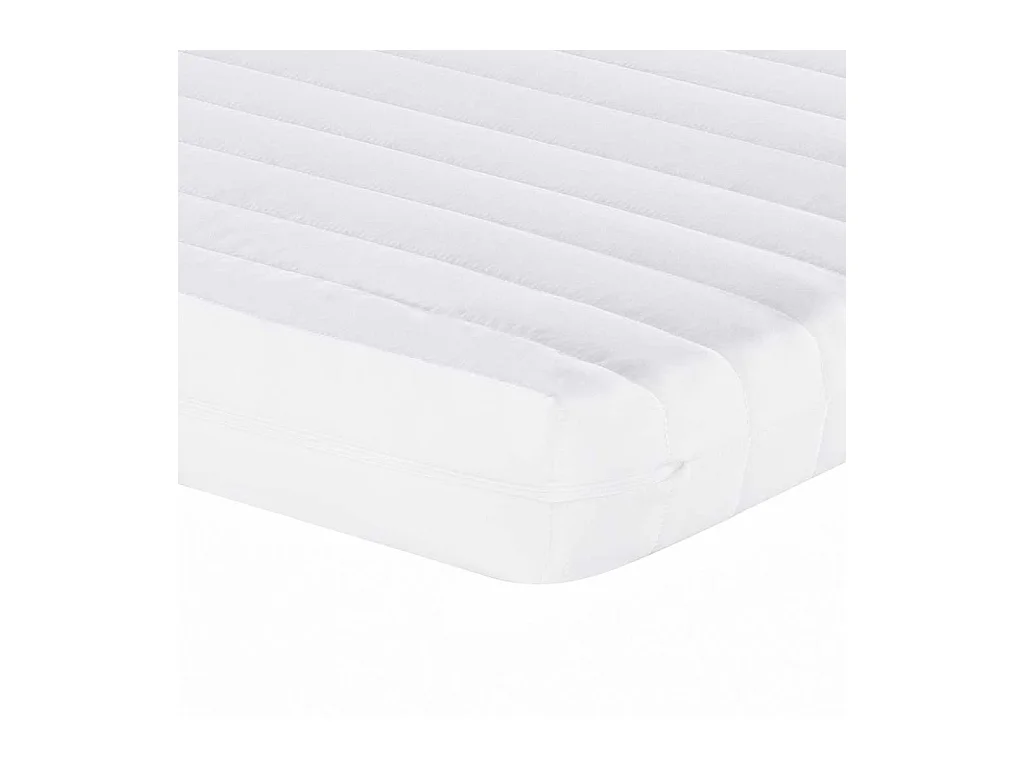 Matelas en mousse blanc 180x210 cm 7 zones dureté 20 ILD