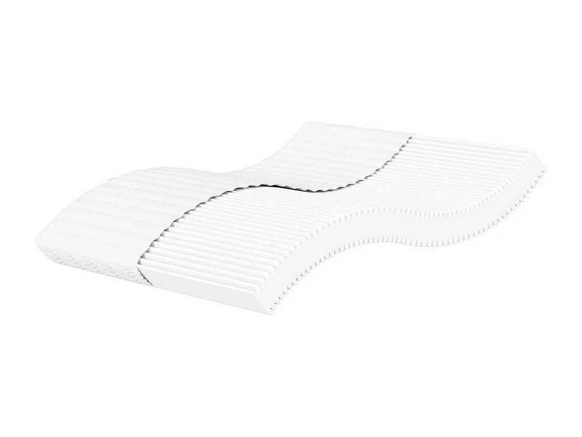 Matelas en mousse blanc 180x220 cm dureté H2 H3