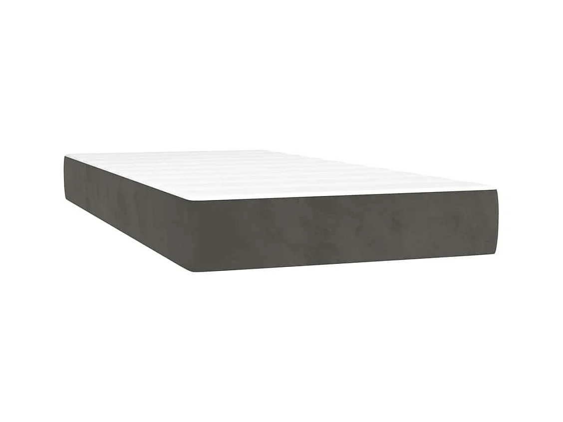 Matelas de lit à ressorts ensachés 90x210x20 cm velours