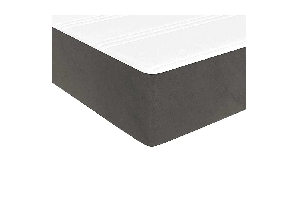 Matelas de lit à ressorts ensachés 90x210x20 cm velours