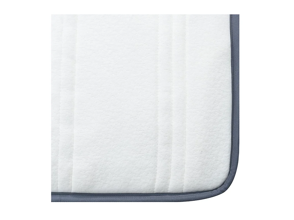 Matelas de sommier à lattes 190x140x20 cm mi-doux tissu