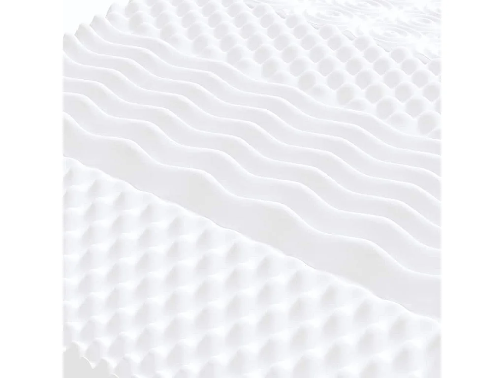 Matelas en mousse enfants blanc 80x160 cm 7 zones dureté 20 ILD