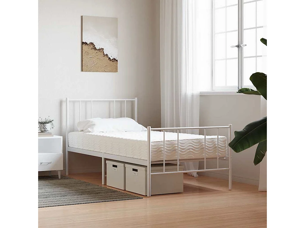 Matelas en mousse pour enfants blanc 80x160 cm dureté H2 H3