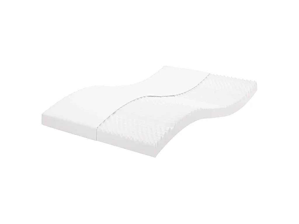 Schuimmatras 7 zones hardheid 20 ILD 120x210 cm wit