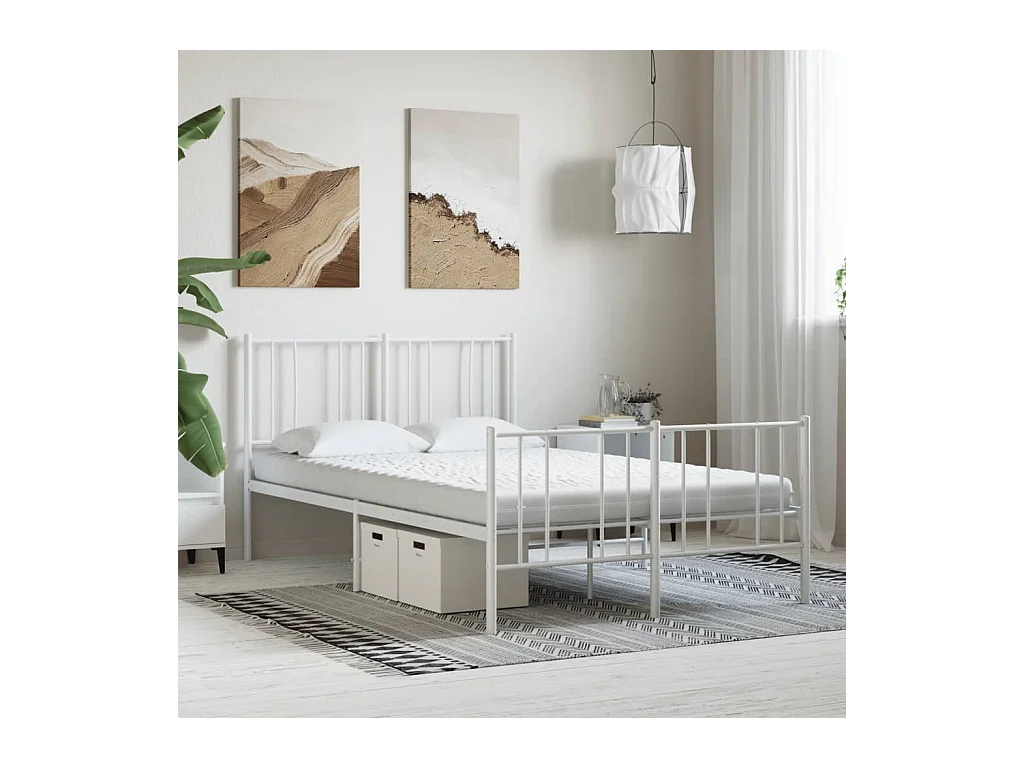 Matelas en mousse blanc 140x220 cm 7 zones dureté 20 ILD