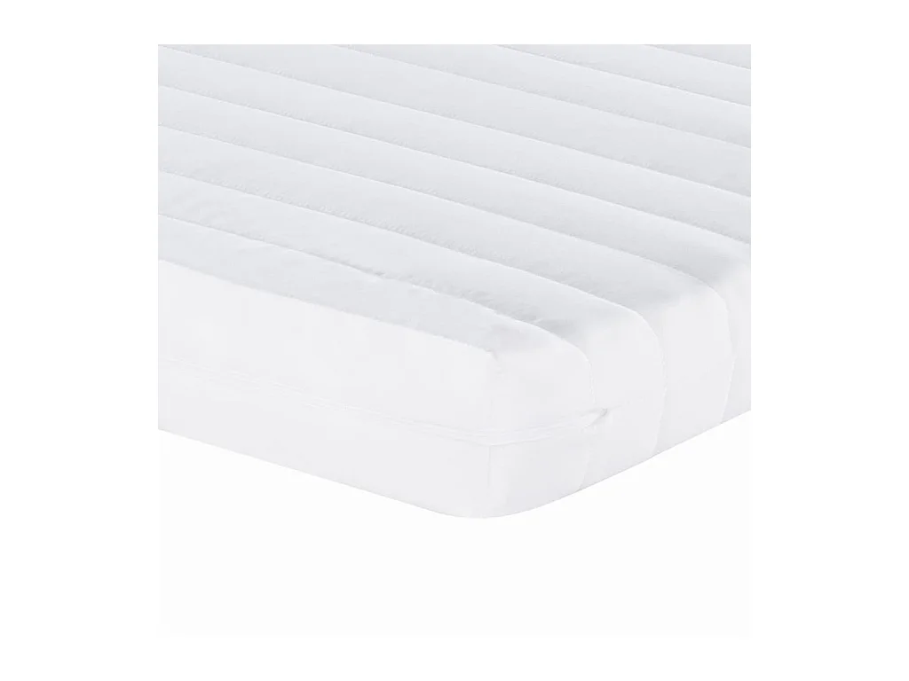 Matelas en mousse blanc 140x220 cm 7 zones dureté 20 ILD