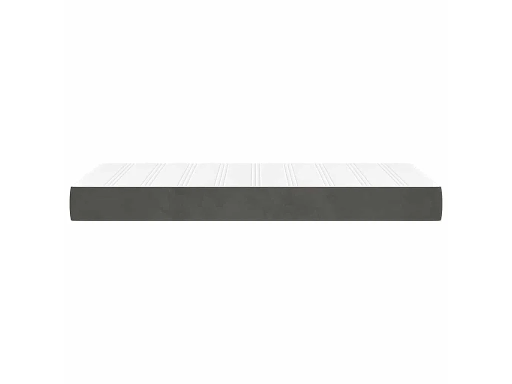 Matelas de lit à ressorts ensachés fermeté moyenne 80x220x20 cm velours