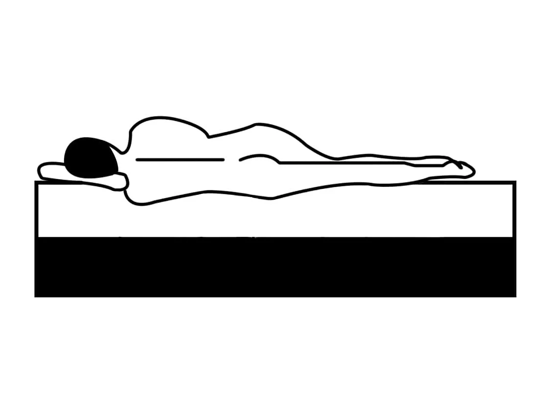 Matelas de sommier à lattes 190x90x20 cm mi-doux tissu