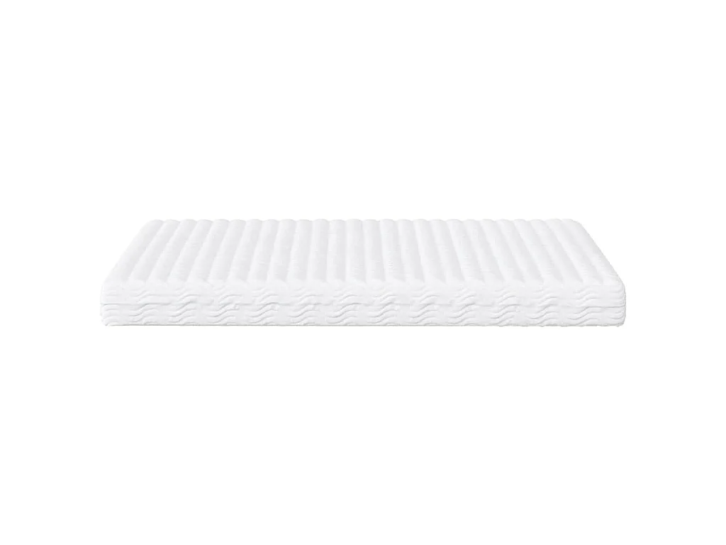 Matelas en mousse blanc 160x210 cm dureté H2 H3