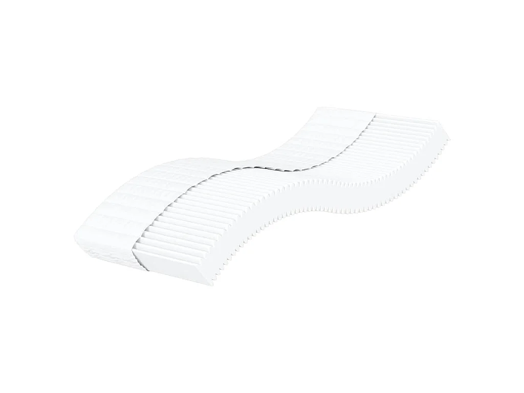 Matelas en mousse blanc 100x220 cm dureté H2 H3