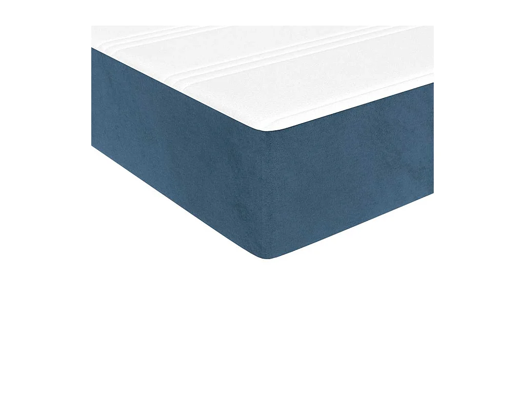 Matelas de lit à ressorts ensachés 140x220x20 cm velours