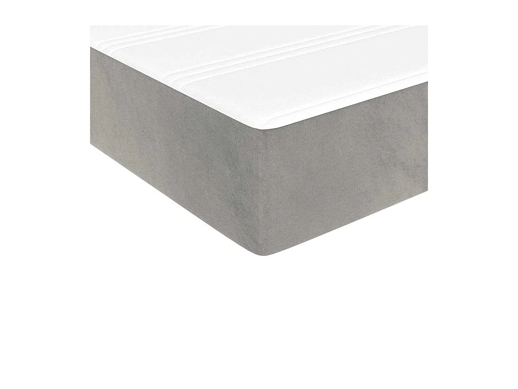 Matelas de lit à ressorts ensachés 90x220x20 cm velours