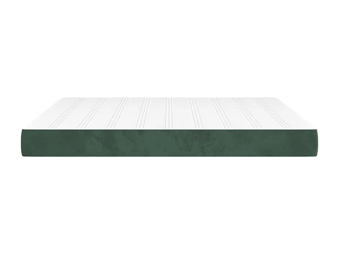 Pocketveringmatras medium 160x210x20 cm fluweel donkergroen