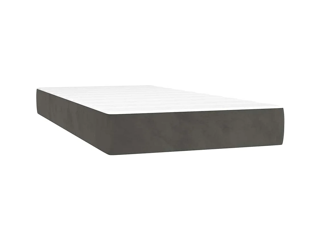 Matelas de lit à ressorts ensachés 80x210x20 cm velours