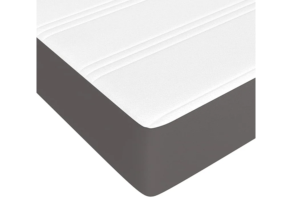 Matelas à ressorts ensachés pour enfants fermeté moyenne 80x160 cm similicuir