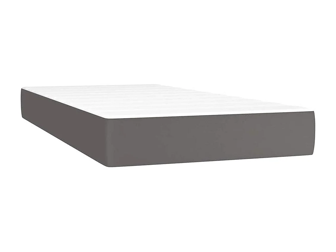 Matelas à ressorts ensachés pour enfants fermeté moyenne 80x160 cm similicuir