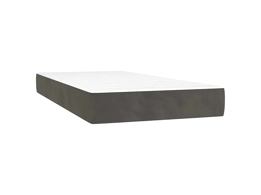 Matelas à ressorts ensachés 80 x 160 cm Gris foncé