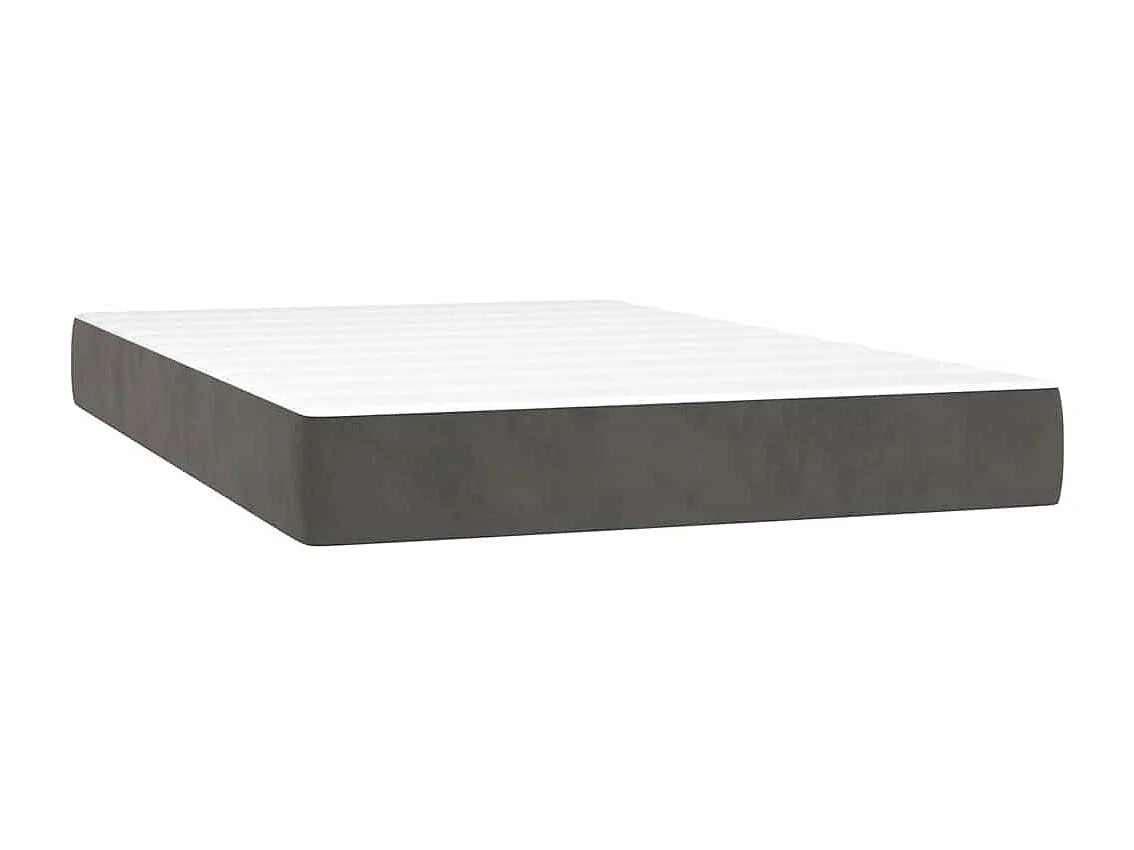 Matelas de lit à ressorts ensachés 120x220x20 cm velours