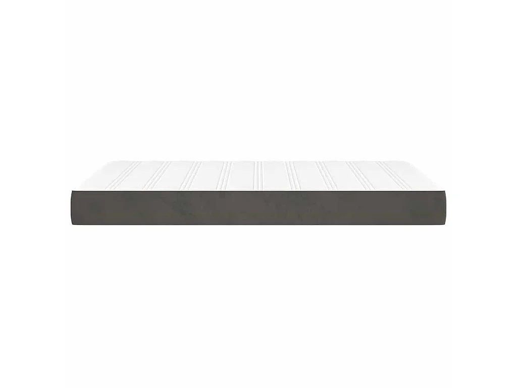 Matelas de lit à ressorts ensachés fermeté moyenne 120x220x20 cm velours