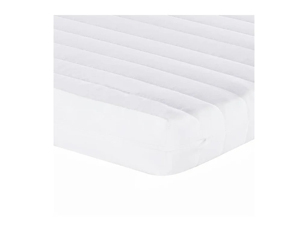 Matelas en mousse blanc 200x210 cm 7 zones dureté 20 ILD