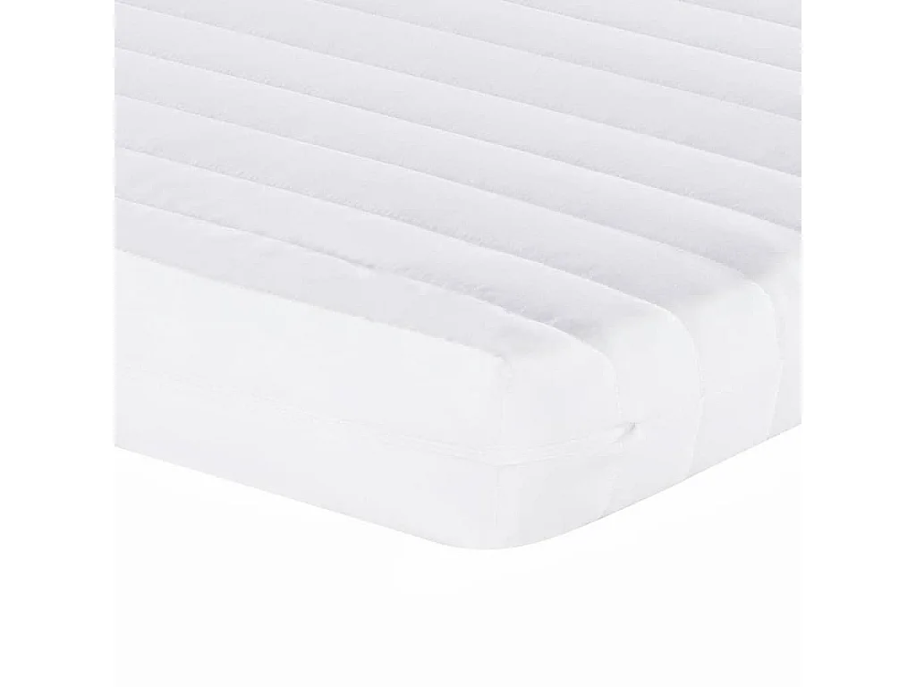 Matelas en mousse blanc 200x210 cm 7 zones dureté 20 ILD