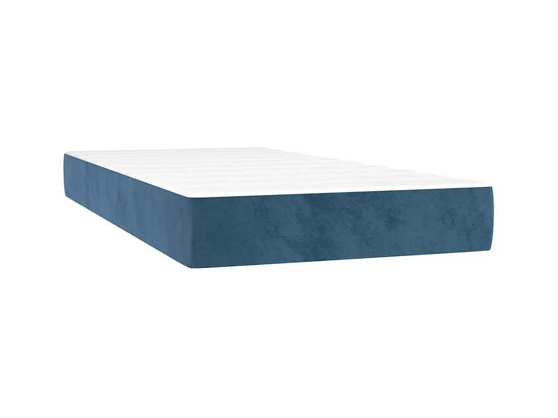Matelas de lit à ressorts ensachés 90x210x20 cm velours