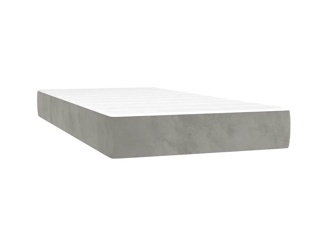 Matelas à ressorts ensachés pour enfants 80x160 cm velours