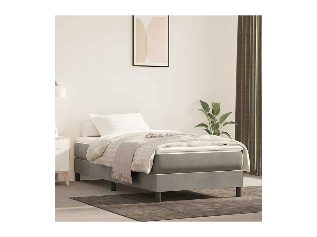 Matelas à ressorts ensachés pour enfants 80x160 cm velours