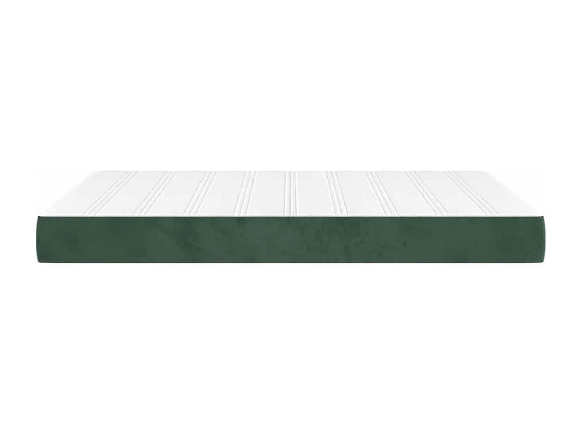 Pocketveringmatras medium 140x210x20 cm fluweel donkergroen