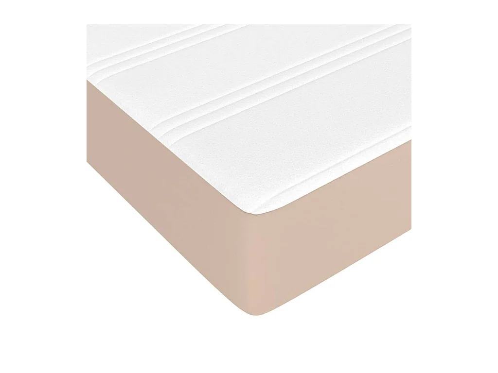Matelas de lit à ressorts ensachés cappuccino 120x190x20 cm