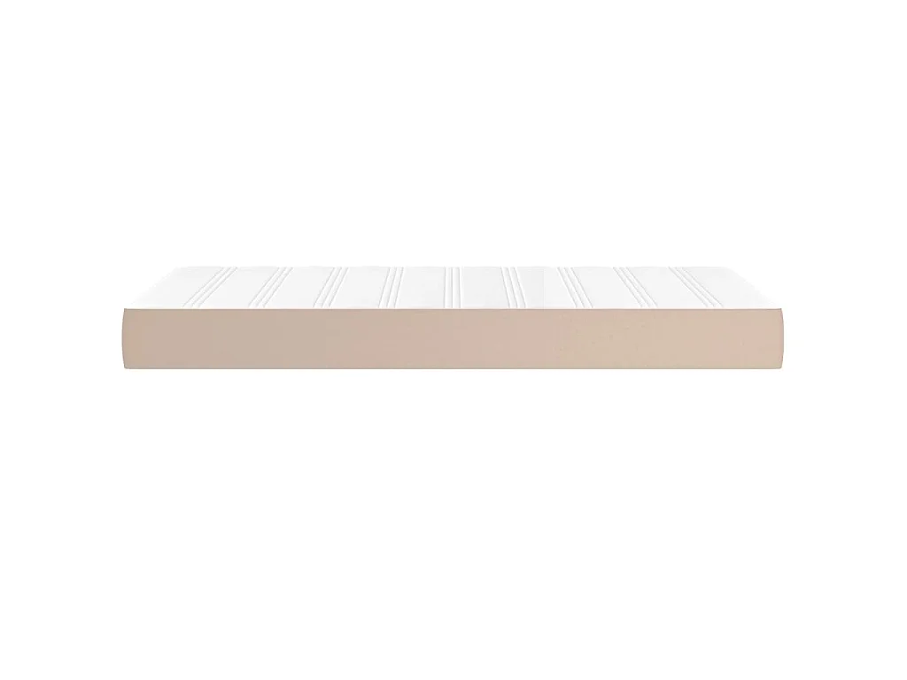 Matelas de lit à ressorts ensachés fermeté moyenne cappuccino 120x190x20 cm