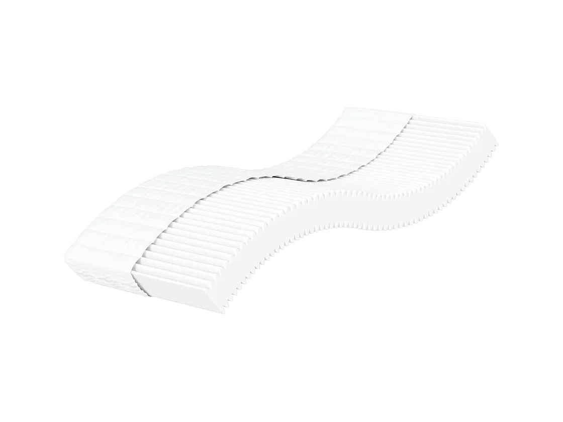 Matelas en mousse blanc 90x220 cm dureté H2 H3