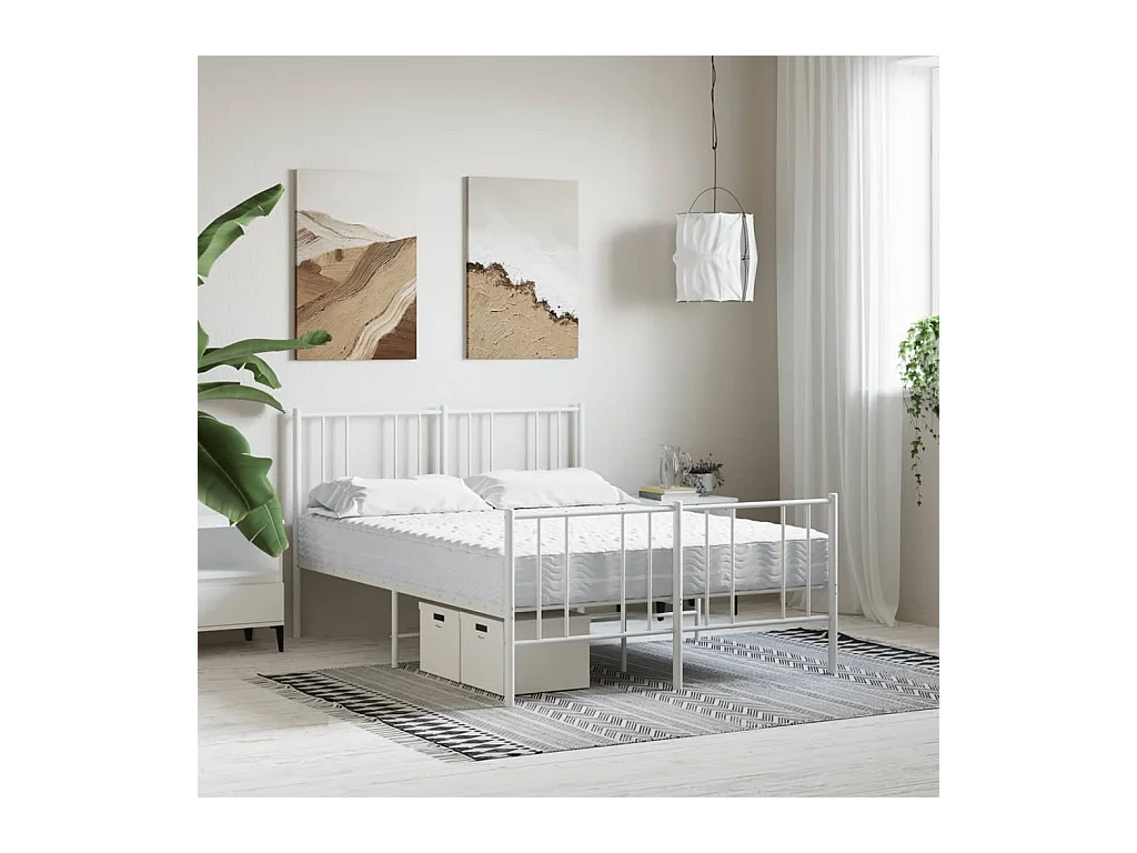 Matelas en mousse blanc 120x220 cm dureté H2 H3