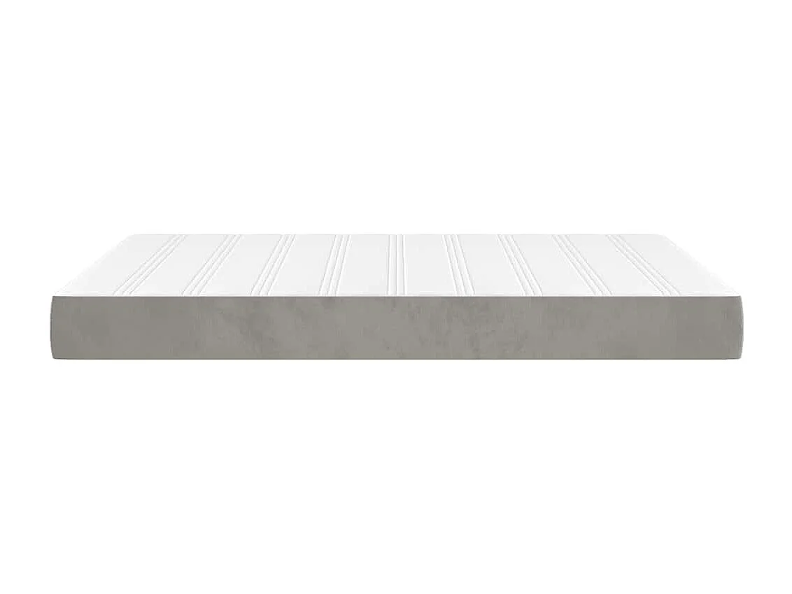 Matelas de lit à ressorts ensachés 120x210x20 cm velours
