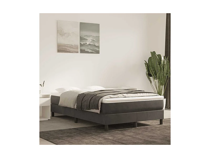 Matelas de lit à ressorts ensachés 140x210x20 cm velours