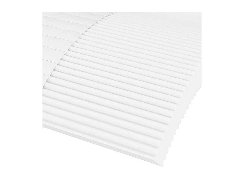 Matelas en mousse blanc 90x210 cm dureté H2 H3