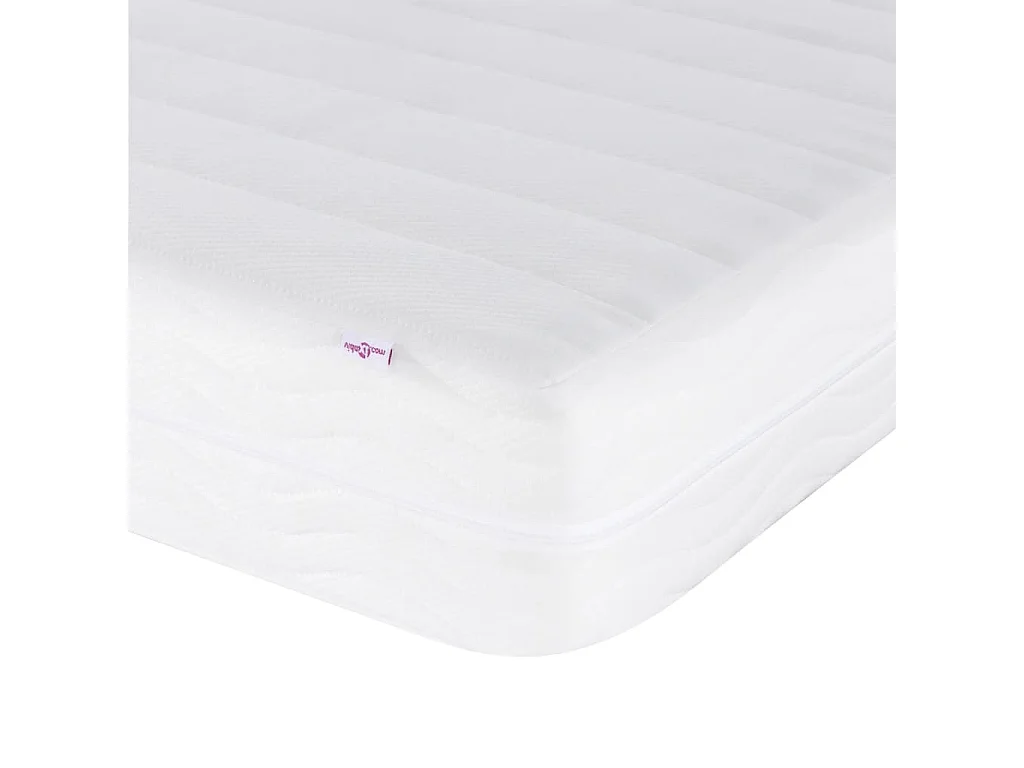 Matelas en mousse blanc 90x210 cm dureté H2 H3