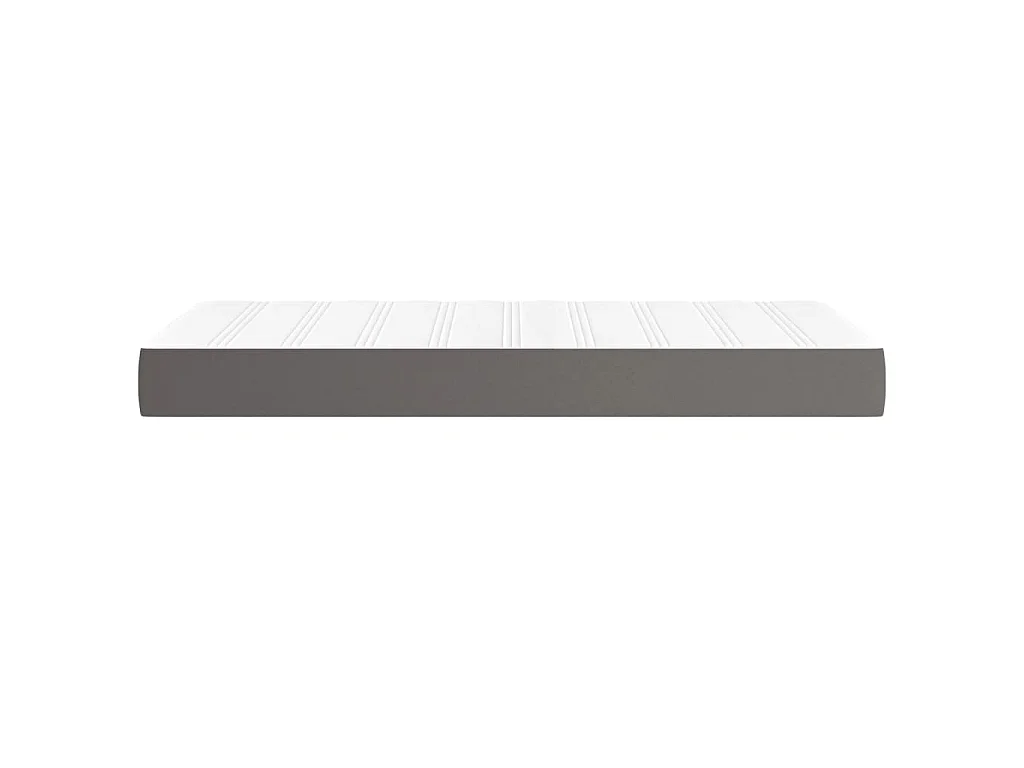 Matelas de lit à ressorts ensachés fermeté moyenne gris 120x190x20 cm