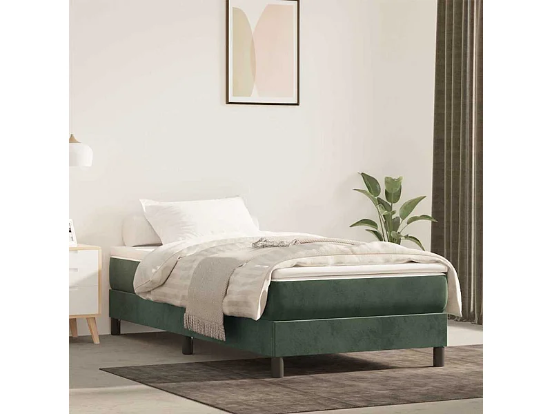 Matelas de lit à ressorts ensachés 90x220x20 cm velours