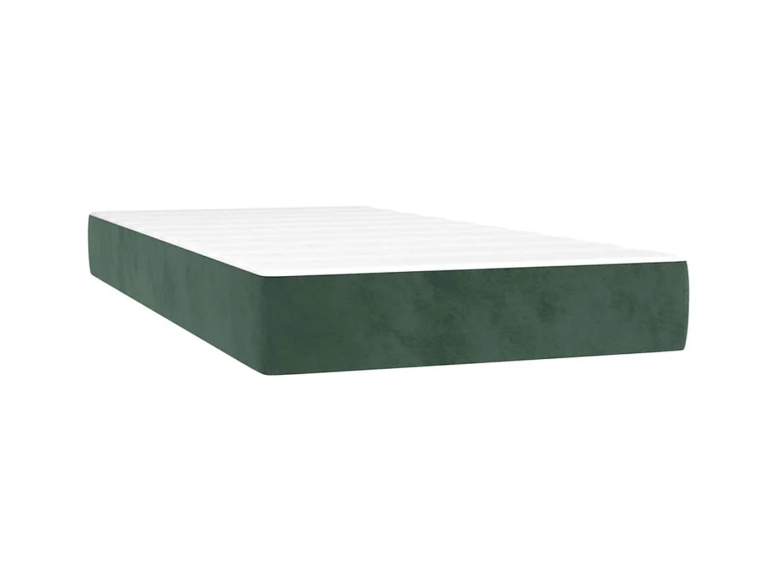 Matelas de lit à ressorts ensachés 90x220x20 cm velours