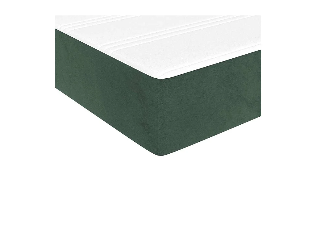 Matelas de lit à ressorts ensachés 90x220x20 cm velours