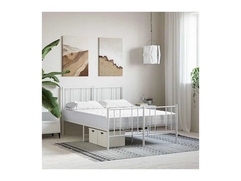 Matelas en mousse blanc 120x210 cm dureté H2 H3