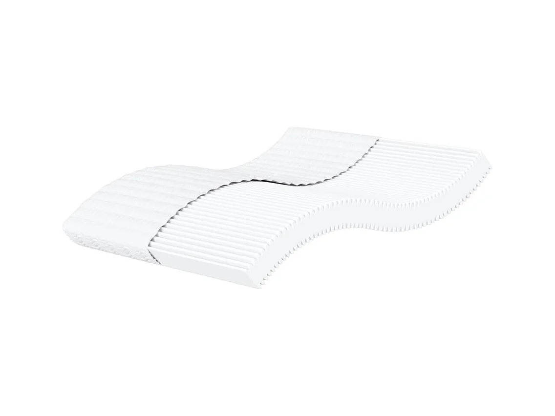 Matelas en mousse blanc 160x220 cm dureté H2 H3