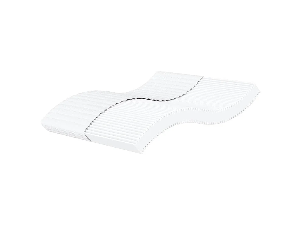 Matelas en mousse blanc 160x220 cm dureté H2 H3