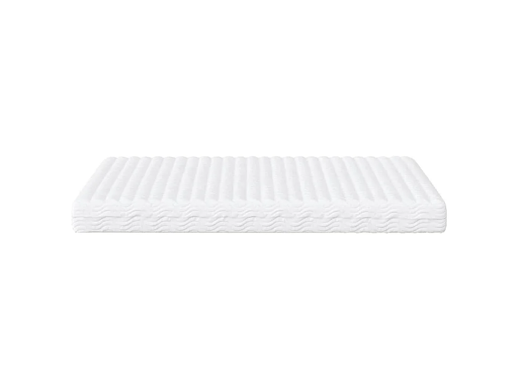 Matelas en mousse blanc 160x220 cm dureté H2 H3