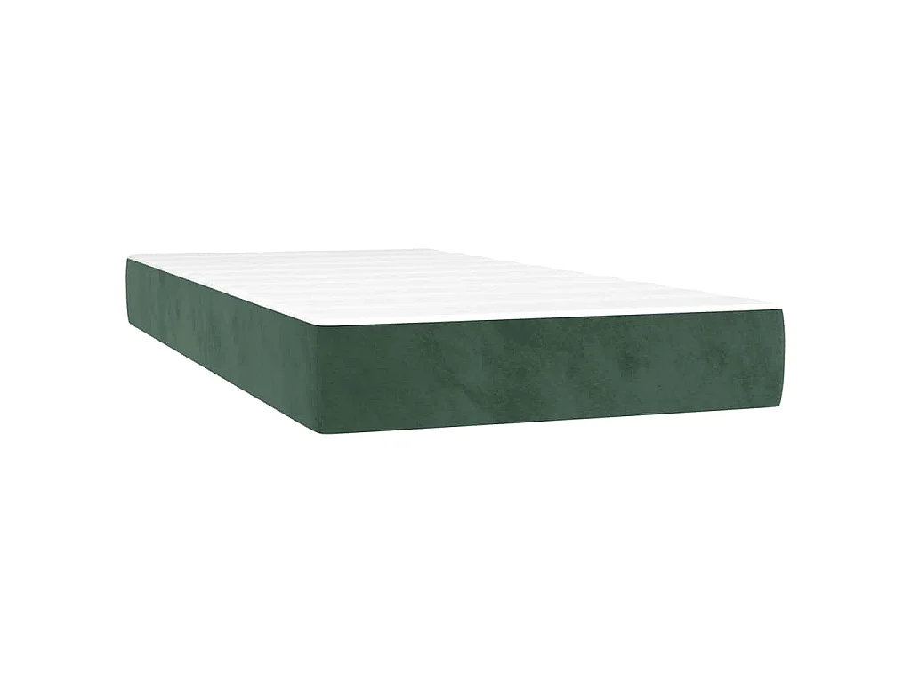 Matelas à ressorts ensachés 80 x 160 cm Vert foncé