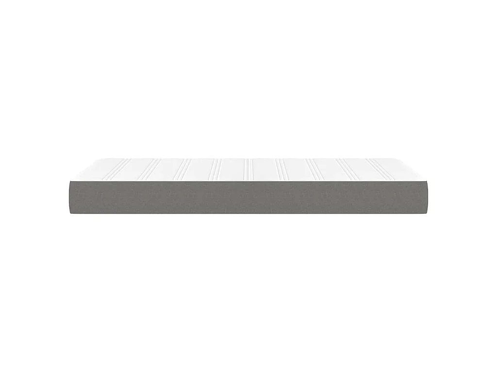 Materasso a Molle per Bambini Rigidità Media Grigio Scuro 80x160 cm in Tessuto