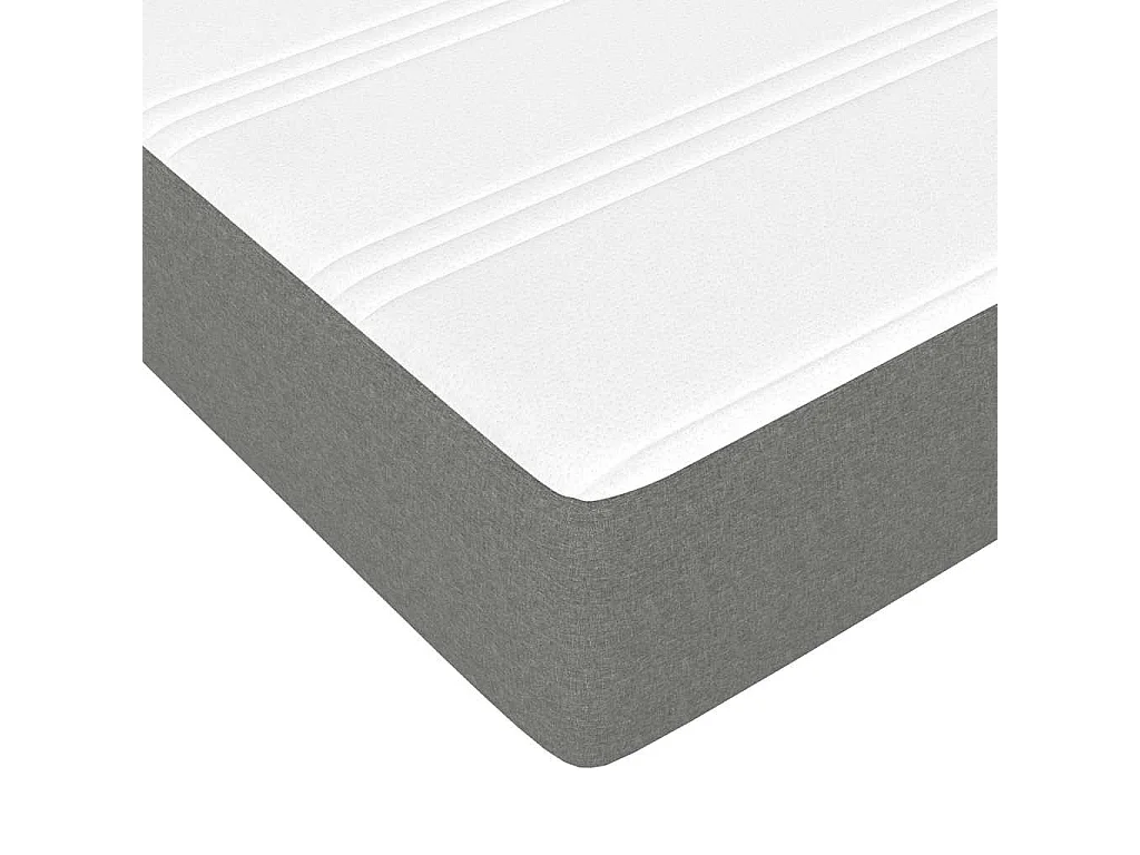 Materasso a Molle per Bambini Rigidità Media Grigio Scuro 80x160 cm in Tessuto